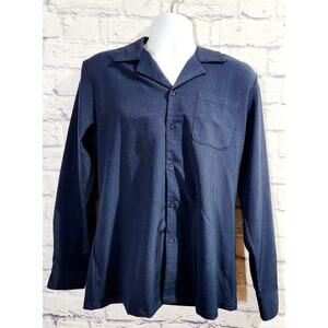 COOFANDY Dark Blue Button Down Long Sleeves Shirt Large NWOTS Lightweight Soft